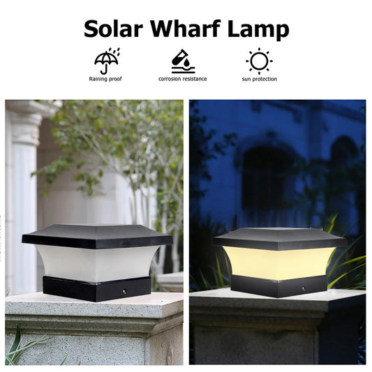 6 LED Solar Powered Post Cap Waterproof