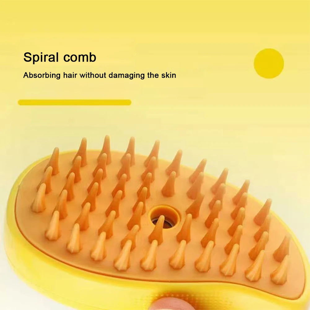 3 In 1 Grooming Brush Dog  Self Cleaning, Steam