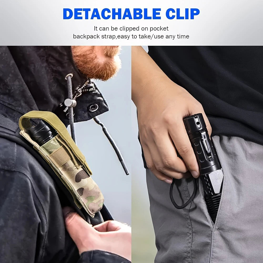 2 Rechargeable Led Flashlights With 7 Light Modes