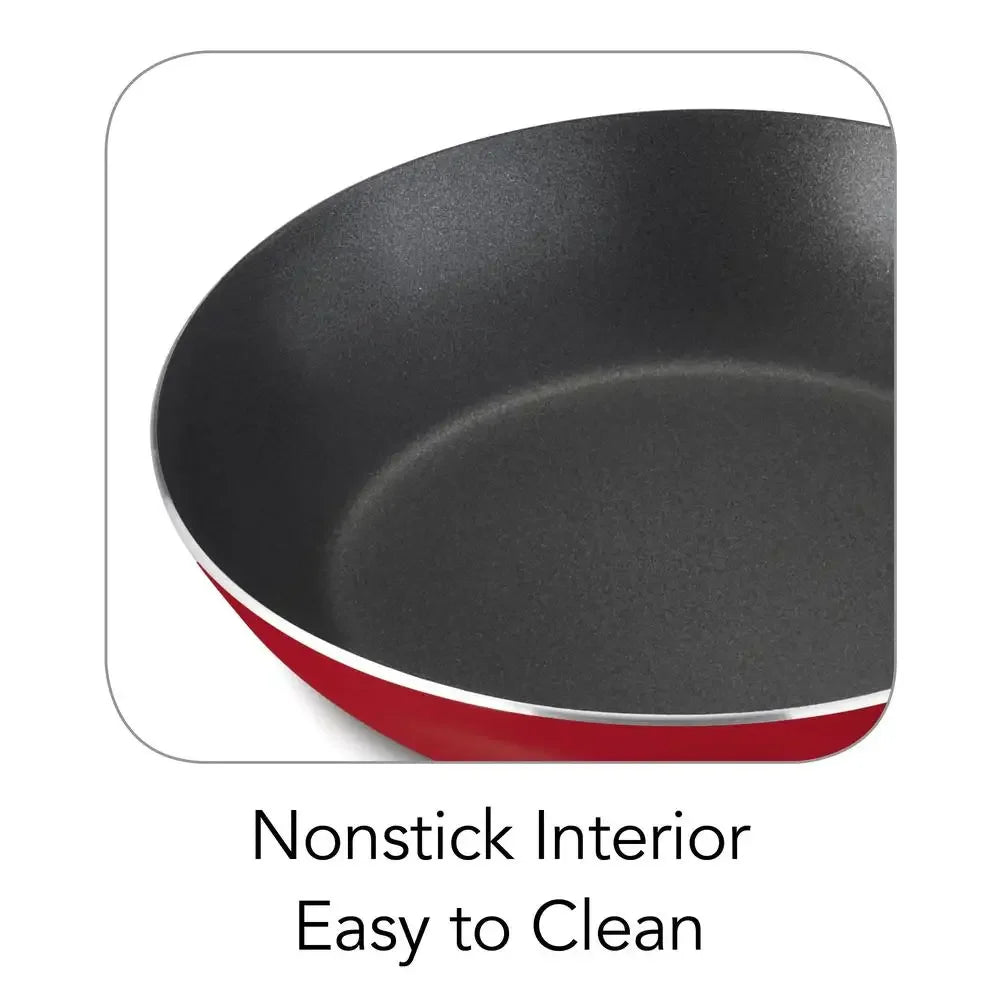 9-Piece Non-Stick Cookware Set Tempered Glass Lids