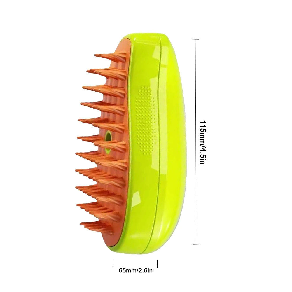 3 In 1 Grooming Brush Dog  Self Cleaning, Steam