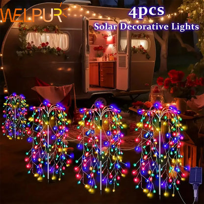 Solar Firecracker Firework Lights