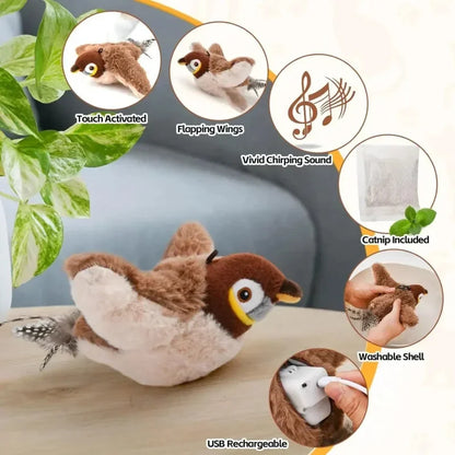 Interactive Cat Toys Rechargeable with Catnip