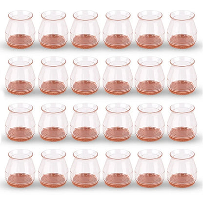 24Pcs Chair Leg Floor Protectors