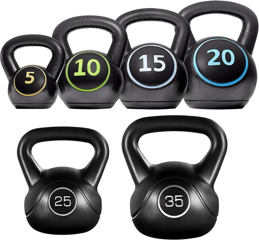 6pcs Coated Kettlebell Set