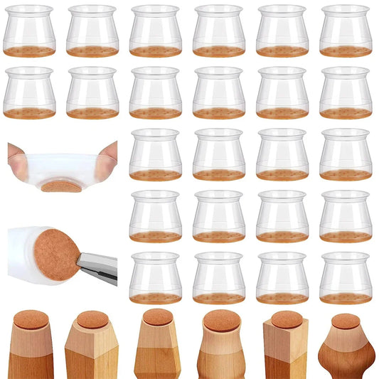 24Pcs Chair Leg Floor Protectors
