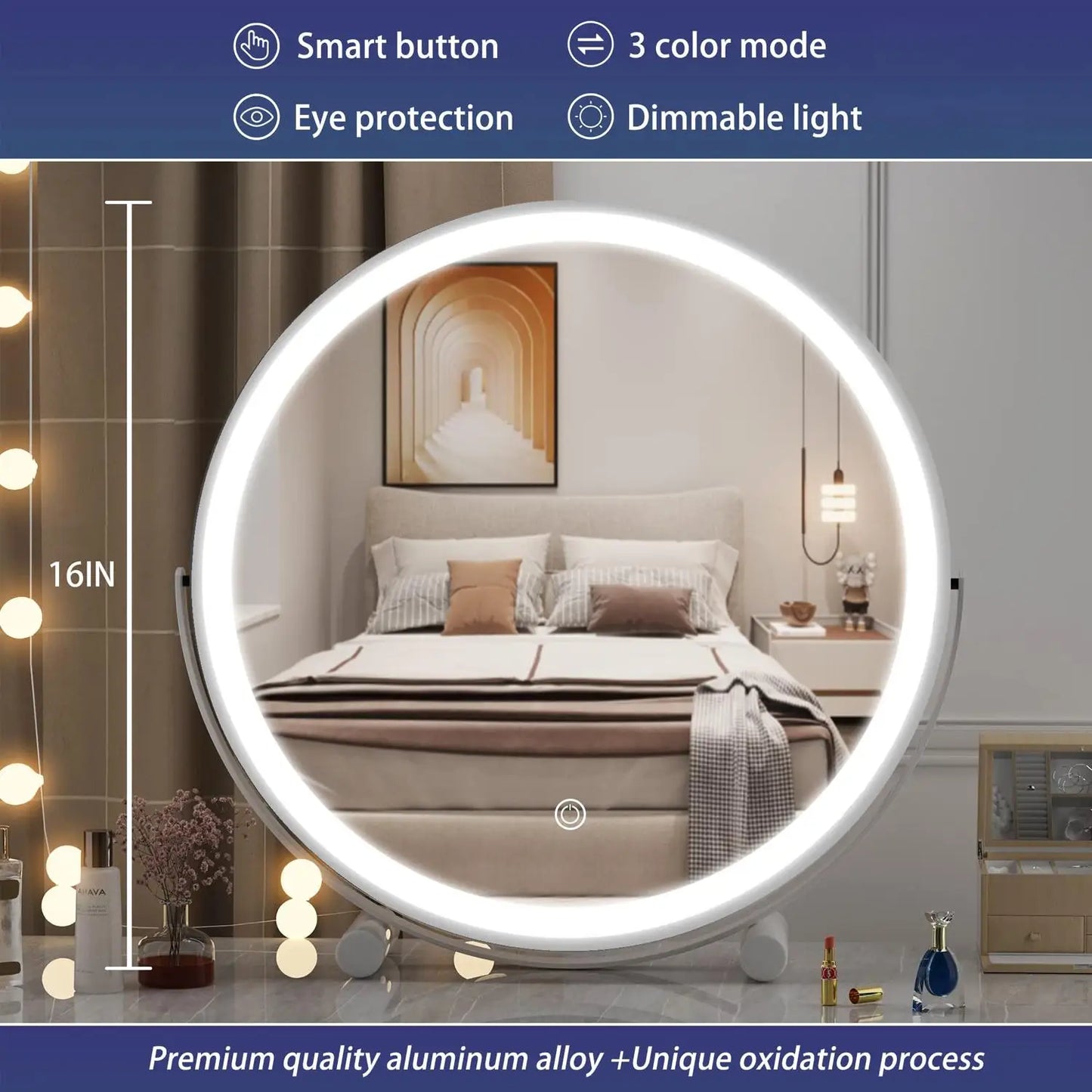 Touch Control Vanity Mirror with Lights