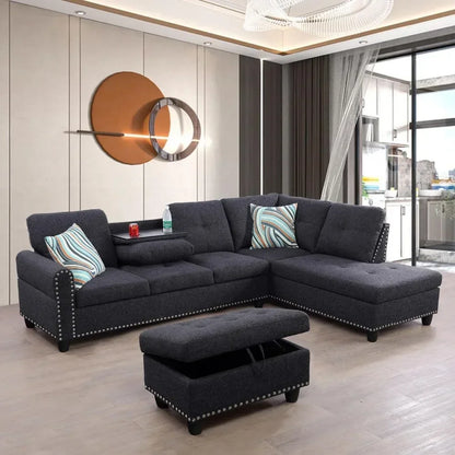 L-Shaped Modular Sofa