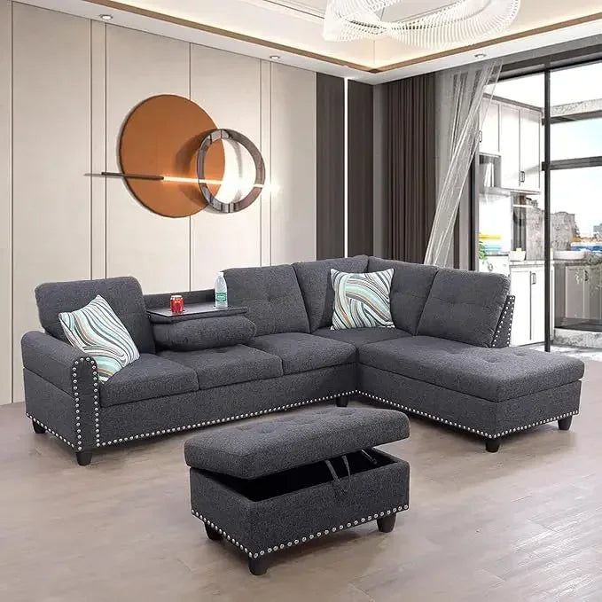 L-Shaped Modular Sofa