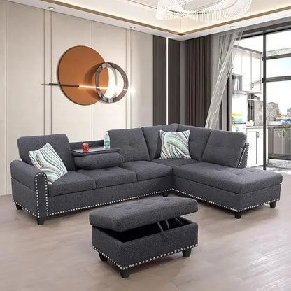 L-Shaped Modular Sofa