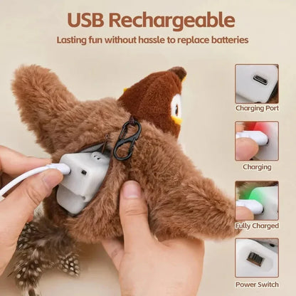 Interactive Cat Toys Rechargeable with Catnip