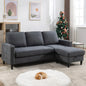 Convertible Sectional Couch, L-Shaped with Storage