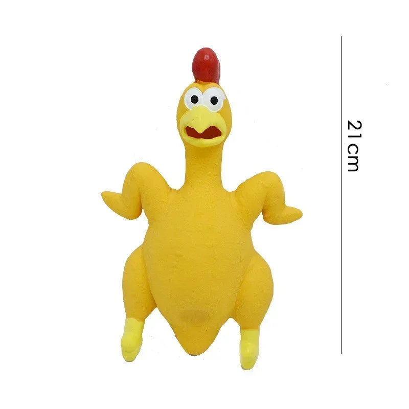 Screaming Chicken Squeeze Toy for Pets