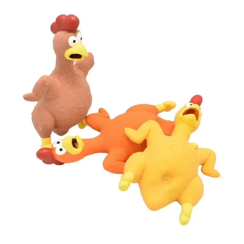 Screaming Chicken Squeeze Toy for Pets
