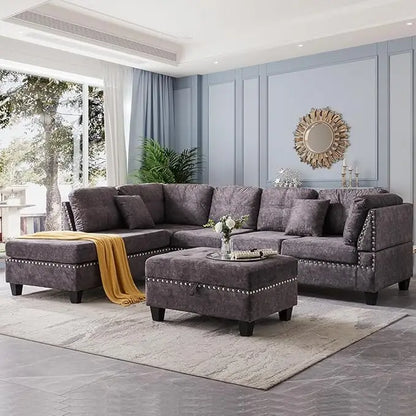 L-Shaped Modular Sofa