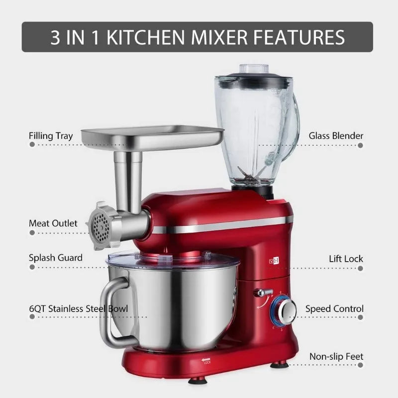Multifunctional Mixer, Meat Grinder, Juice Blender