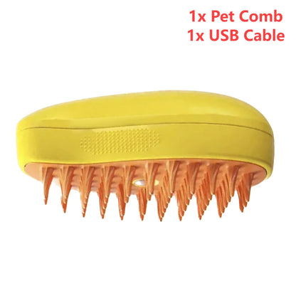 3 In 1 Grooming Brush Dog  Self Cleaning, Steam