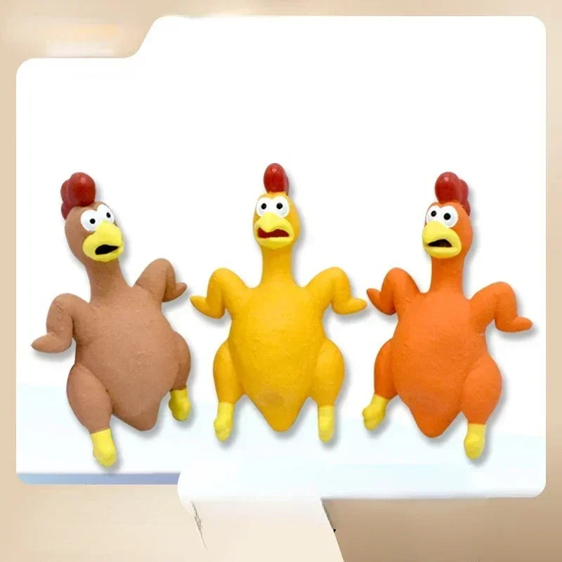 Screaming Chicken Squeeze Toy for Pets