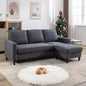 Convertible Sectional Couch, L-Shaped with Storage