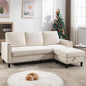 Convertible Sectional Couch, L-Shaped with Storage
