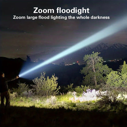 2 Rechargeable Led Flashlights With 7 Light Modes