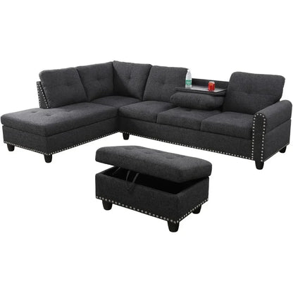 L-Shaped Modular Sofa