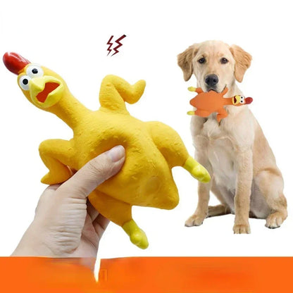 Screaming Chicken Squeeze Toy for Pets